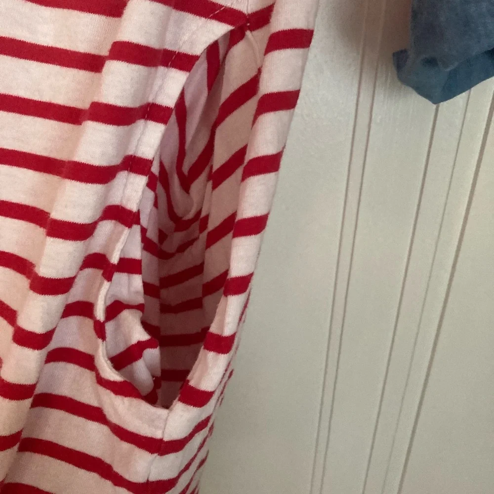 *HP* LeShop, red and white striped T-Shirt- Dress, S - Picture 7 of 16